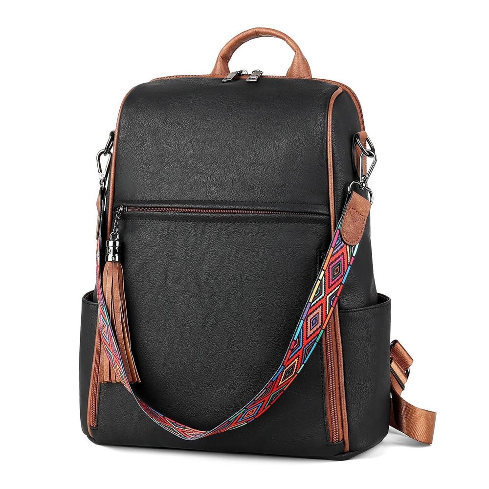 Leather Backpack Purse for Women Designer Travel Backpack Purses PU Fashion🦄 - Picture 6 of 8